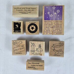 Stampin' Up! Friendship Themed Stamps Set of 8 Stamps